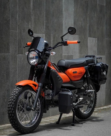 kinh tron carbon retro cho xe may da nang