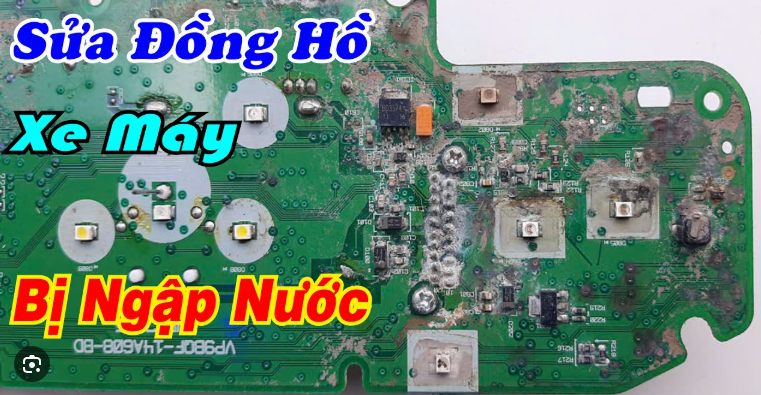 Đồng hồ xe SH bị vào nước – xử lý gọn, sáng như mới.