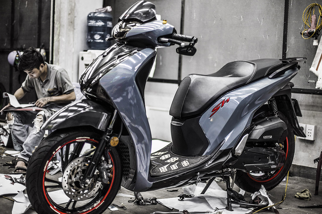 son xe sh xam xi mang goi y phoi mau