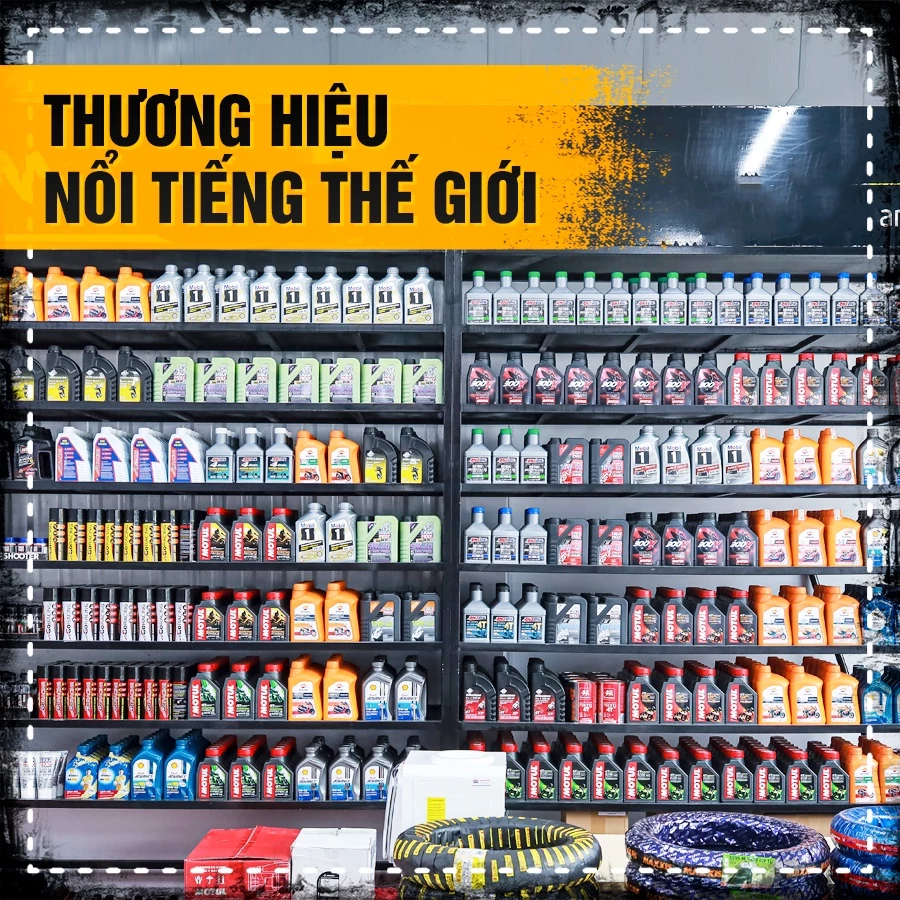 Thay nhớt xe máy tại Đà Nẵng với Castrol, Shell, Motul chính hãng