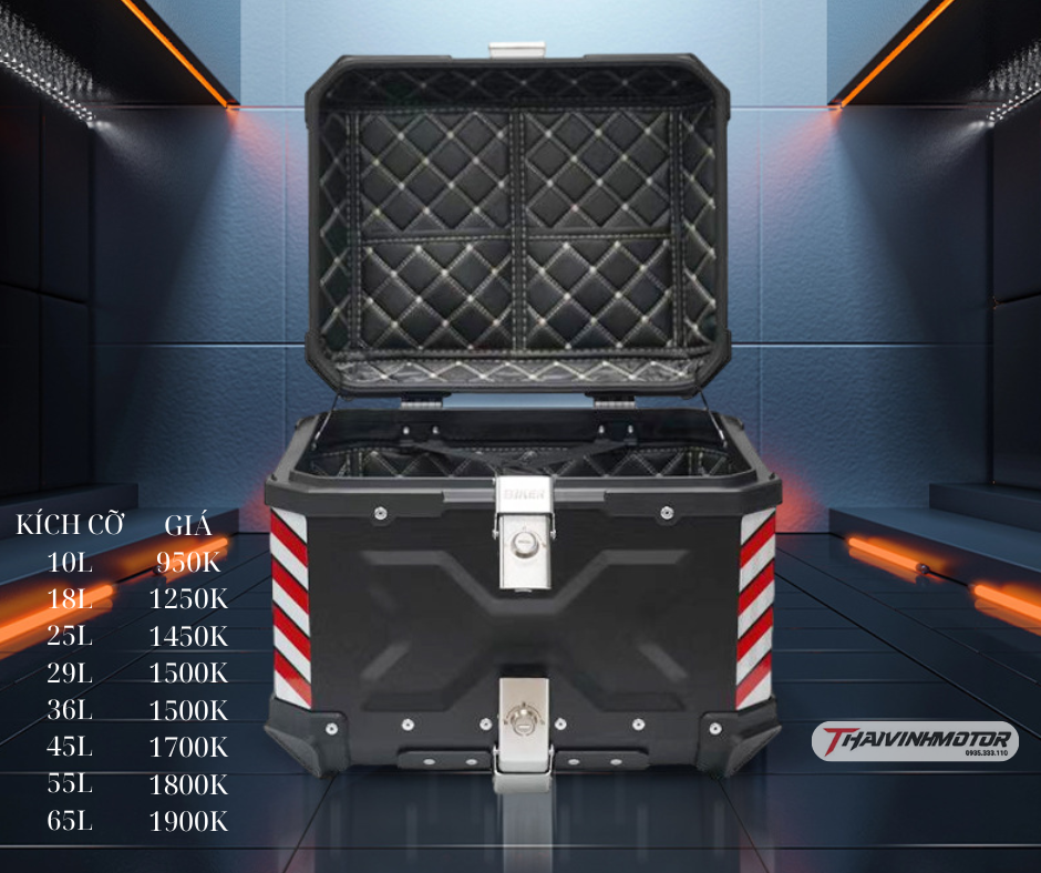 Thùng nhôm Moto cao cấp Đà Nẵng