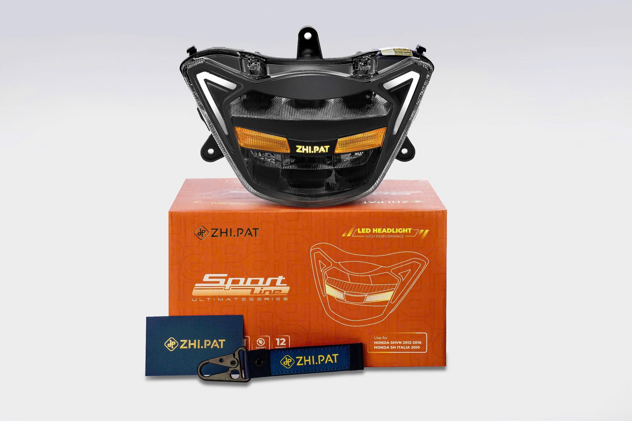 Lắp đèn LED Zhi.Pat cho SH Ý 2010 – ánh sáng trắng rõ nét, tăng tầm nhìn ban đêm