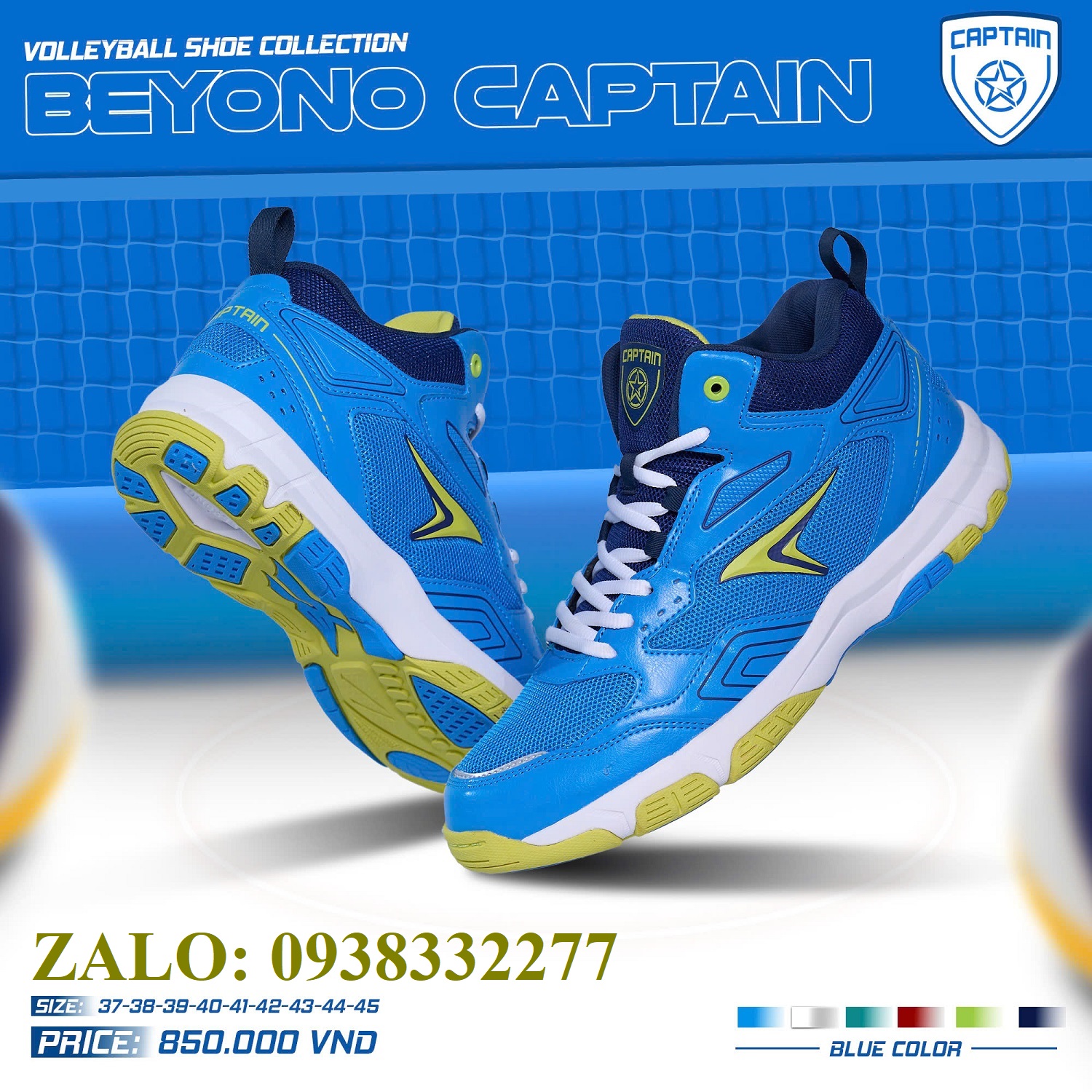 giay-bong-chuyen-beyono-captain-mau-xanh-co-cao-chinh-hang
