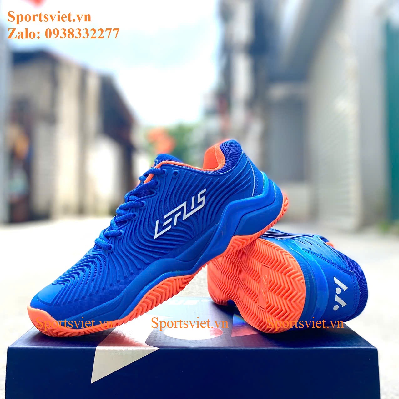giay-lefus-l031-xanh-cau-long-bong-chuyen-tennis-pickleball-chinh-hang