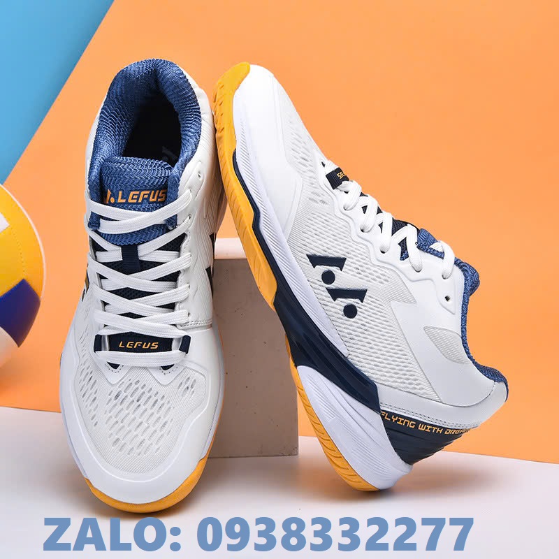 giay-lefus-lp032-cau-long-bong-chuyen-pickleball-xanh-trang-den