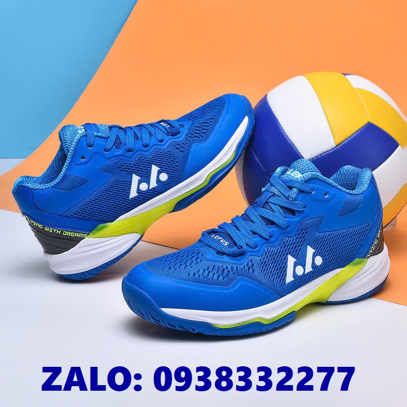 giay-lefus-lp032-cau-long-bong-chuyen-pickleball-xanh-trang-den