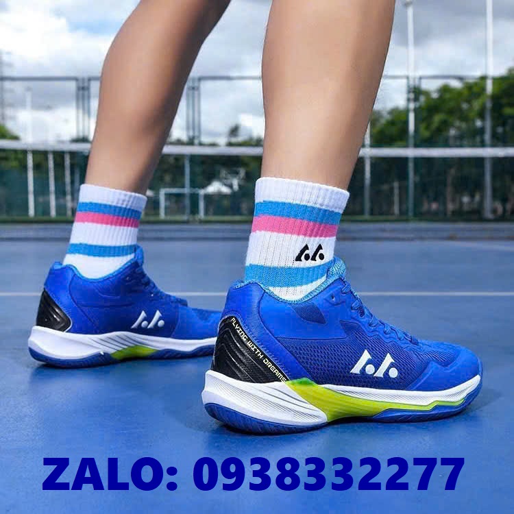 giay-lefus-lp032-cau-long-bong-chuyen-pickleball-xanh-trang-den
