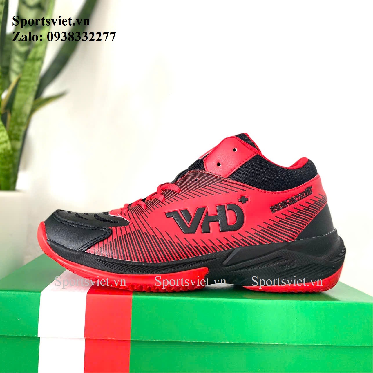 giay-vhd-bong-chuyen-san-be-tong-mau-do-den-nam-chinh-hang-gia-re