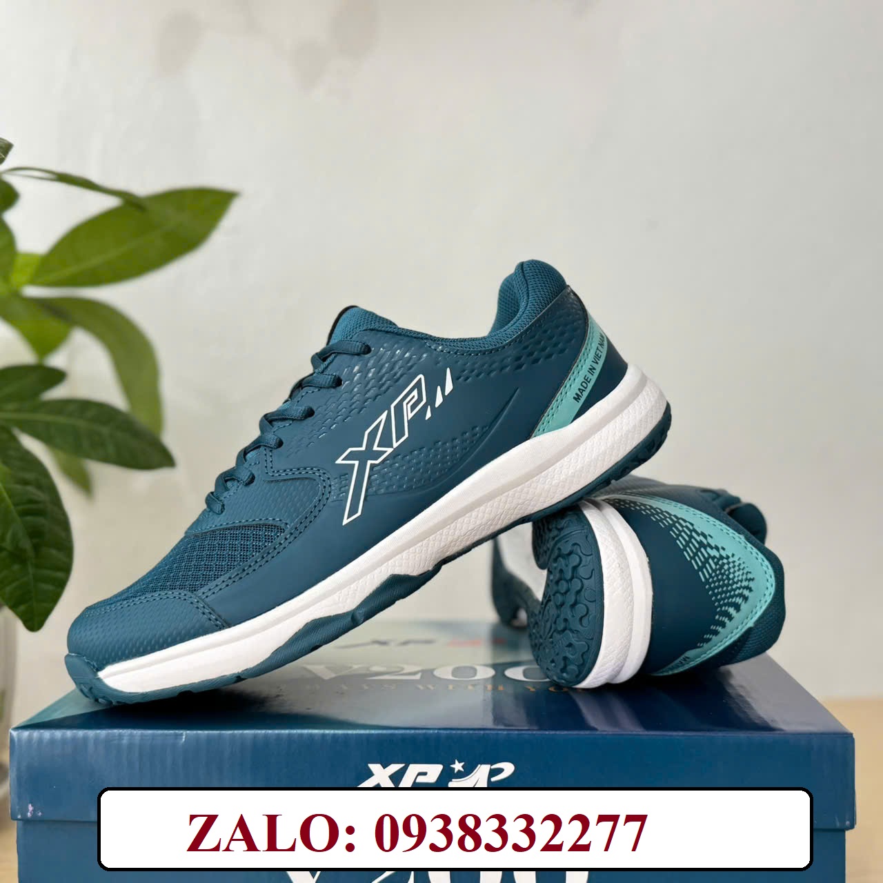 giay-xp-v200-xanh-cau-long-bong-chuyen-pickleball-nam-nu