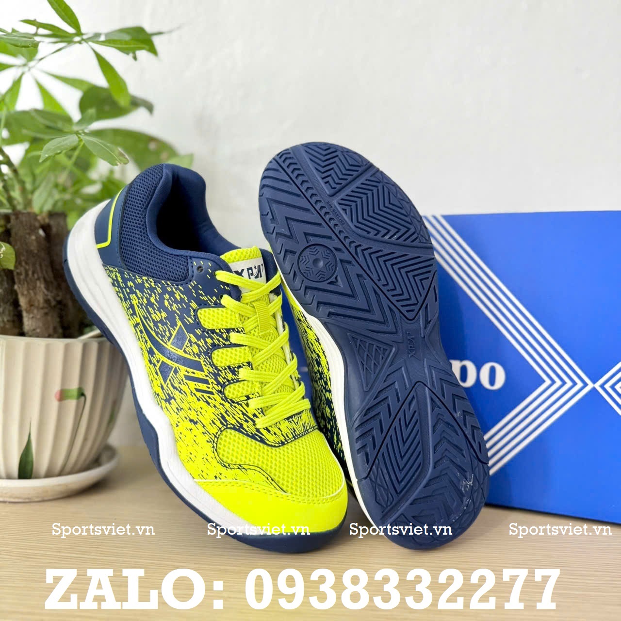 giay-xp-vanto-cau-long-bong-chuyen-pickleball-mau-vang-chinh-hang