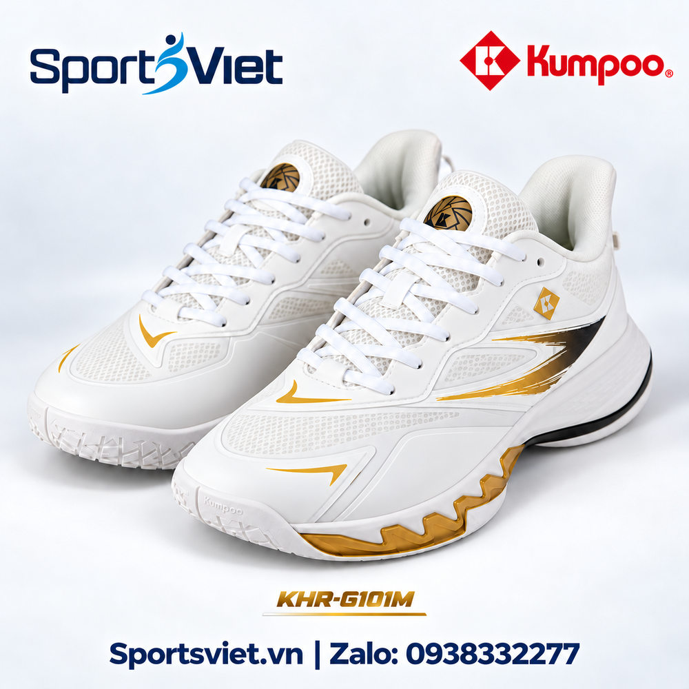 Giay-Kumpoo-KHR-101M-cau-long-pickleball-bong-chuyen-nam-nu-chinh-hang-gia-re-trang-den
