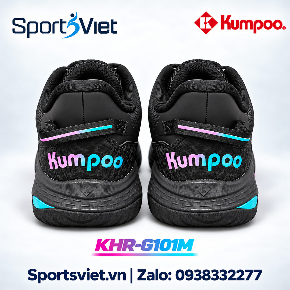 Giay-Kumpoo-KHR-101M-cau-long-pickleball-bong-chuyen-nam-nu-chinh-hang-gia-re-trang-den