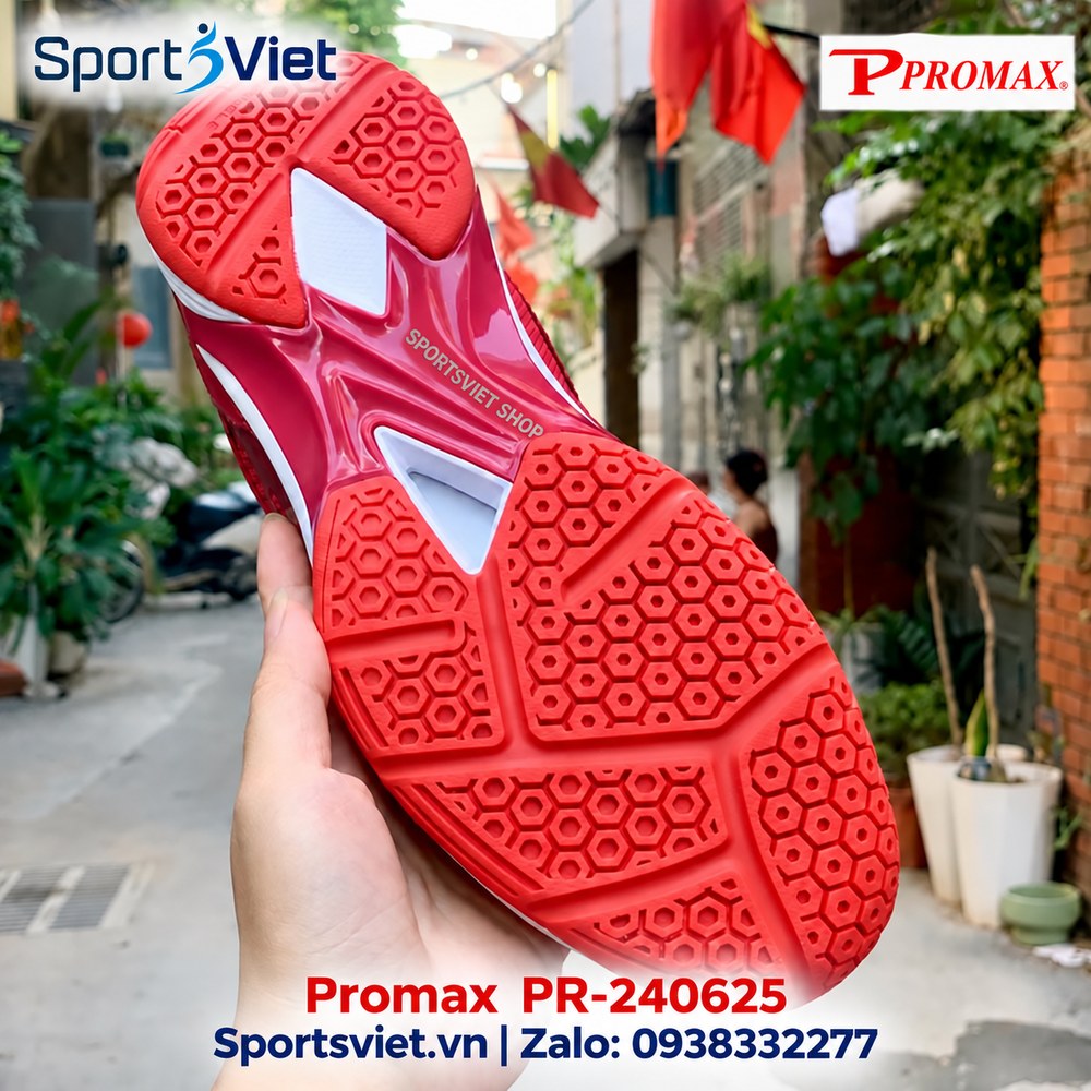 Giay-cau-long-pickleball-bong-chuyen-Promax-PR-240625-nam-nu-chinh-hang-gia-re-mau-do