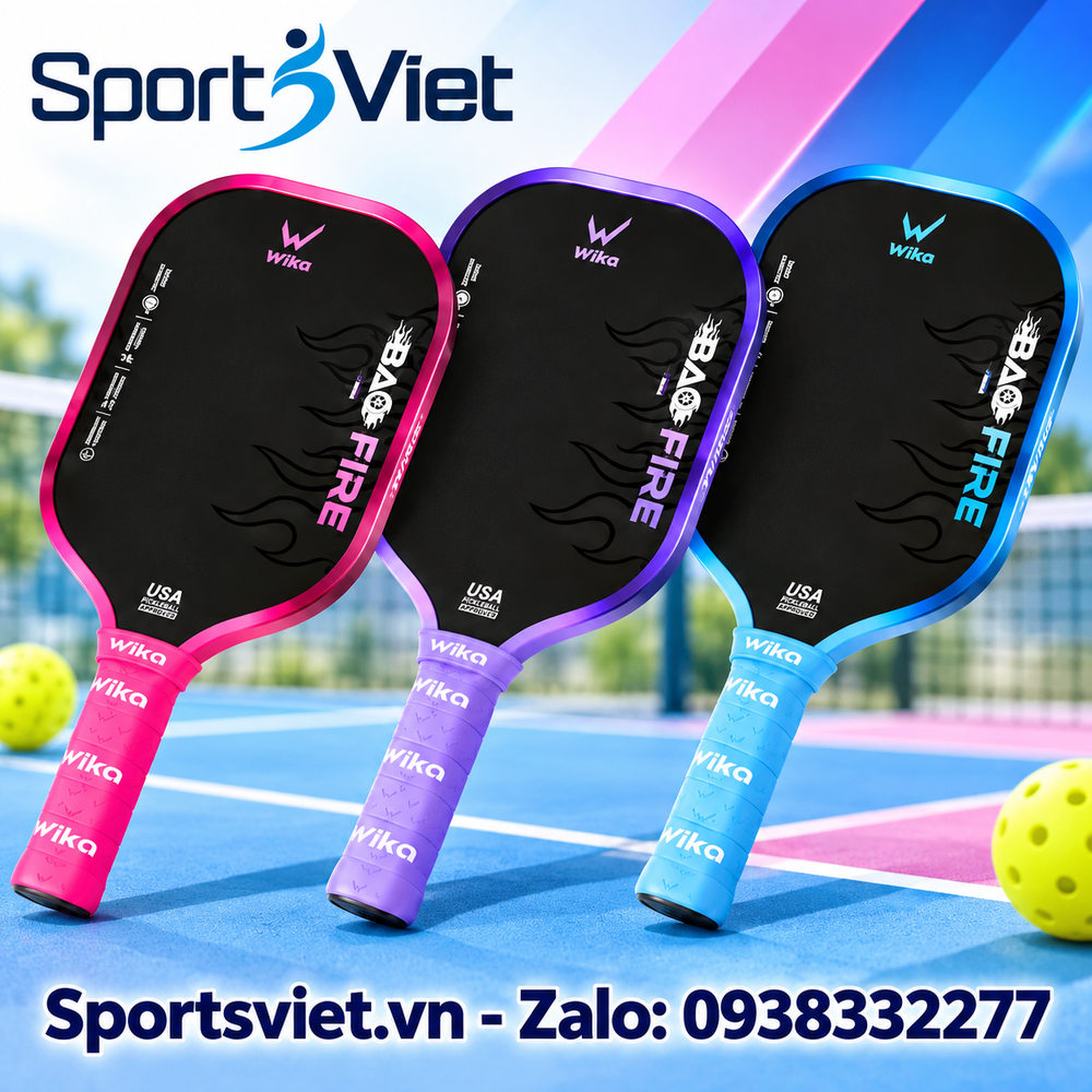 Vot-pickleball-wika-Bao-Fire-Tim-16mm-nam-gia-re-chinh-hang