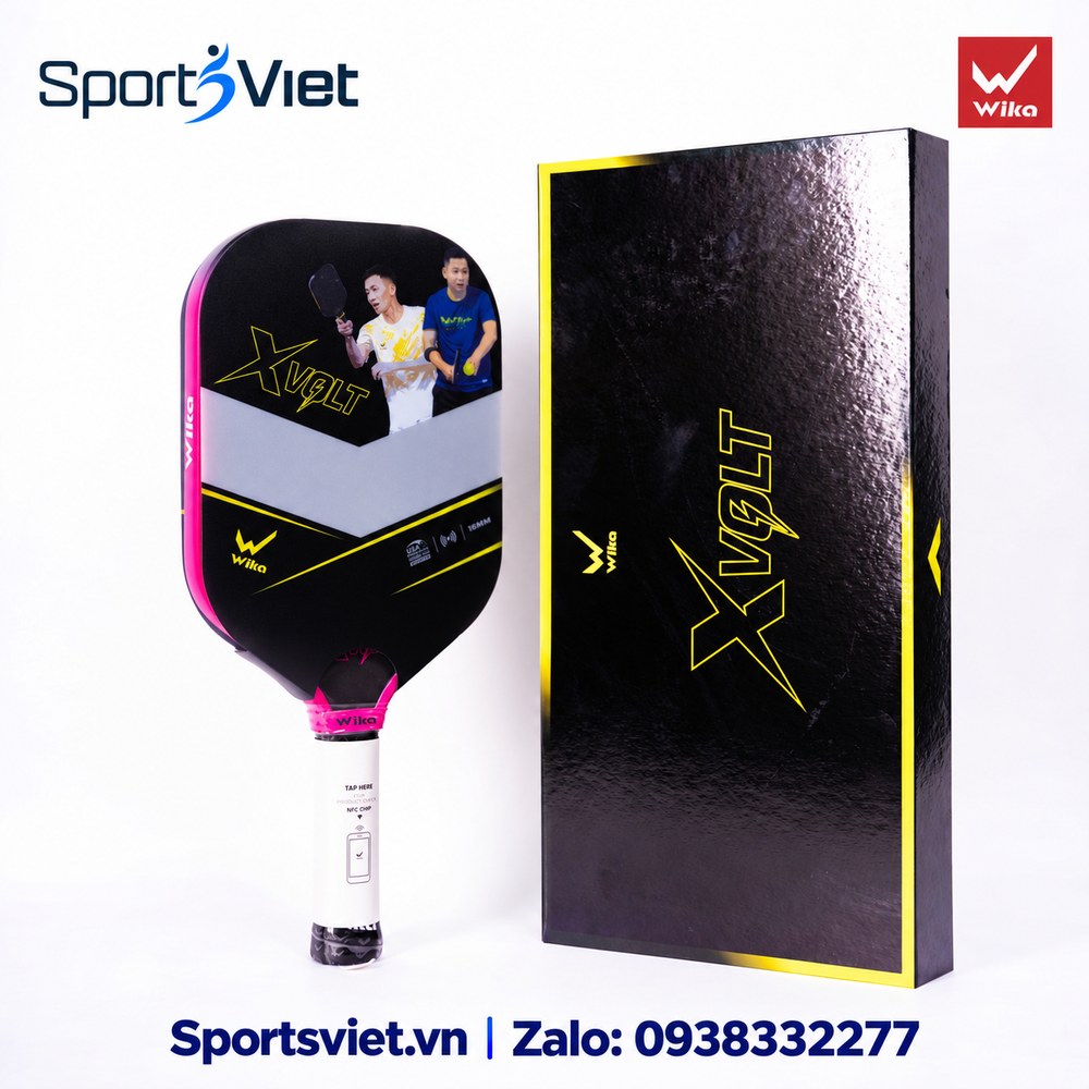 Vot-pickleball-Wika-X-Volt-chinh-hang-nam-do-tim-xanh-xam-vang