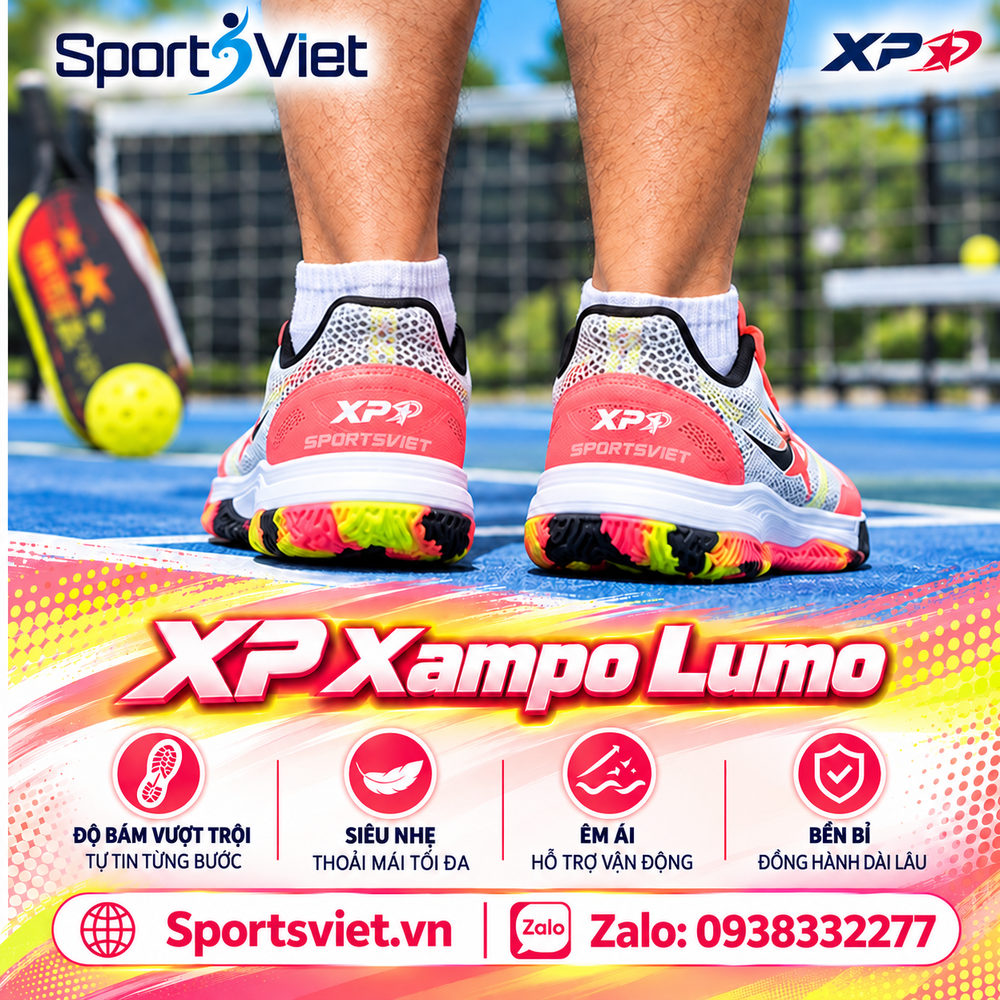 Giay-pickleball-xp-xampo-lumo-chuyen-dung-nam-nu-chinh-hang-mau-trang-hong-cam