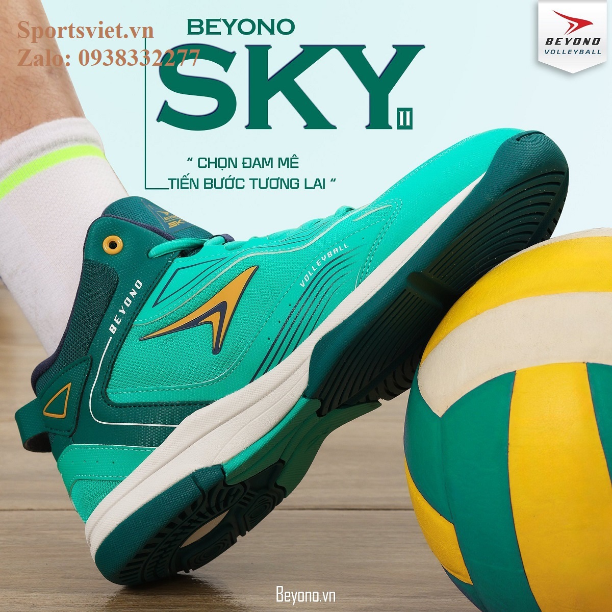 giay-bong-chuyen-nam-cay-san-be-tong-vhd-sky-trang-xanh