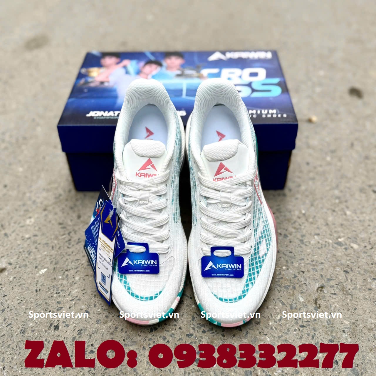 giay-pickleball-kaiwin-nam-nu-cross-trang-chinh-hang
