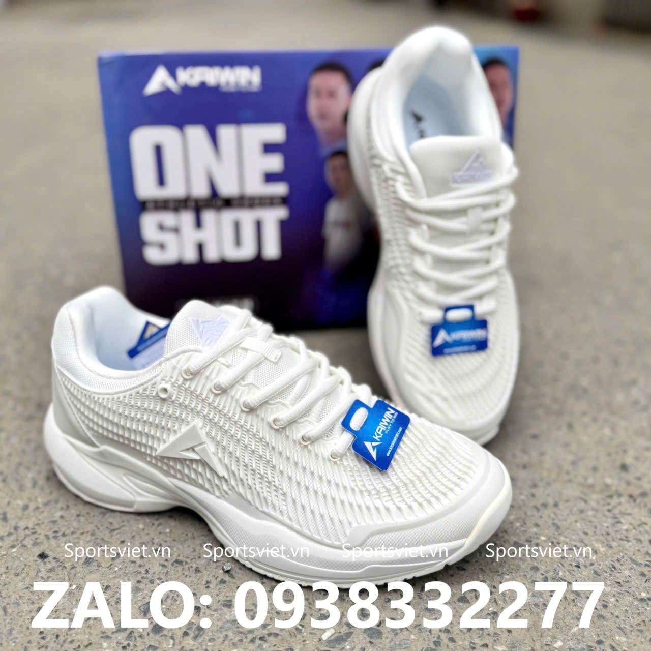 giay-pickleball-kaiwin-oneshot-nam-nu-chinh-hang-mau-trang