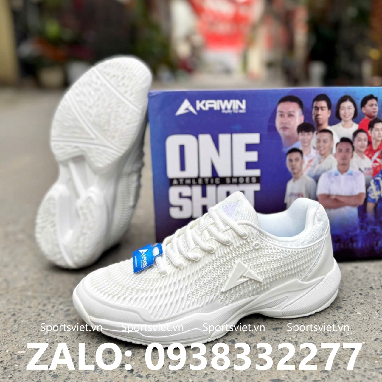 giay-pickleball-kaiwin-oneshot-nam-nu-chinh-hang-mau-trang
