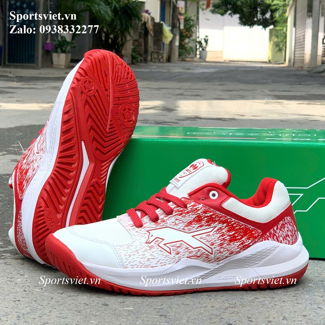 giay-pickleball-nam-nu-vhd-363-trang-do