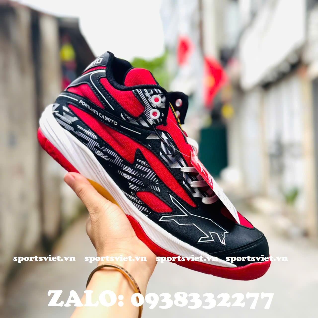 giay-vhd-fortuner-do-den-bong-chuyen-pickleball-chinh-hang