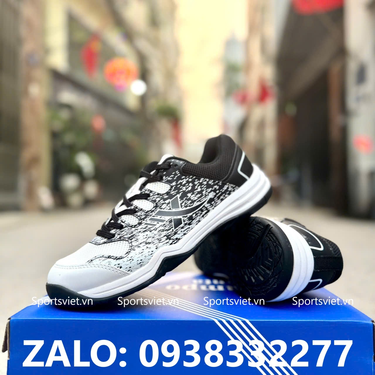 giay-xp-xampo-vanta-cl12-trang-den-pickleball