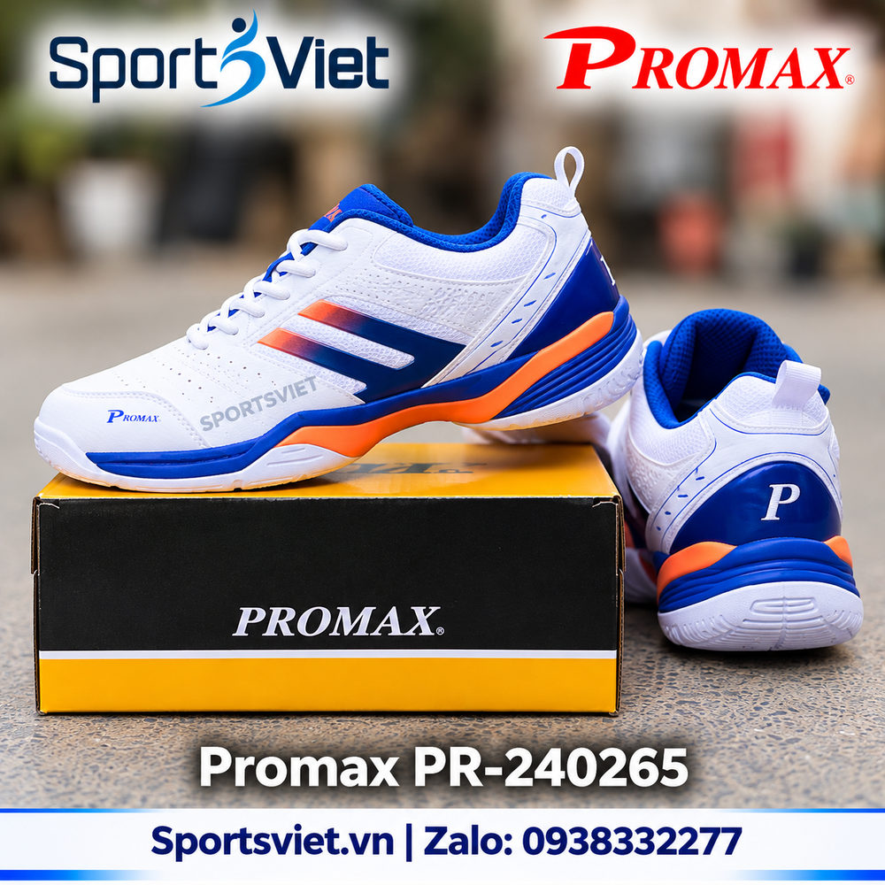 Giay-cau-long-pickleball-bong-chuyen-Promax-PR-240625-nam-nu-chinh-hang-gia-re-mau-trang-xanh-cam