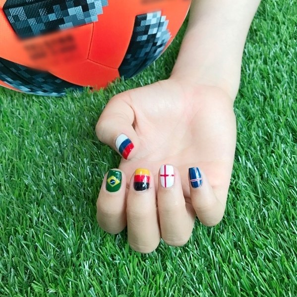 Bộ nail hưởng ứng World Cup