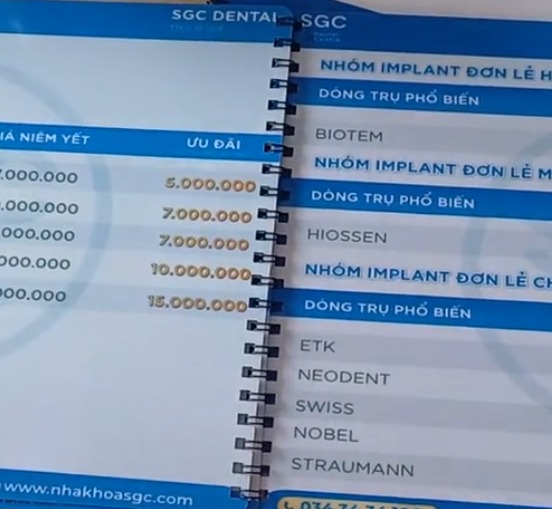 Menu Nhựa PVC