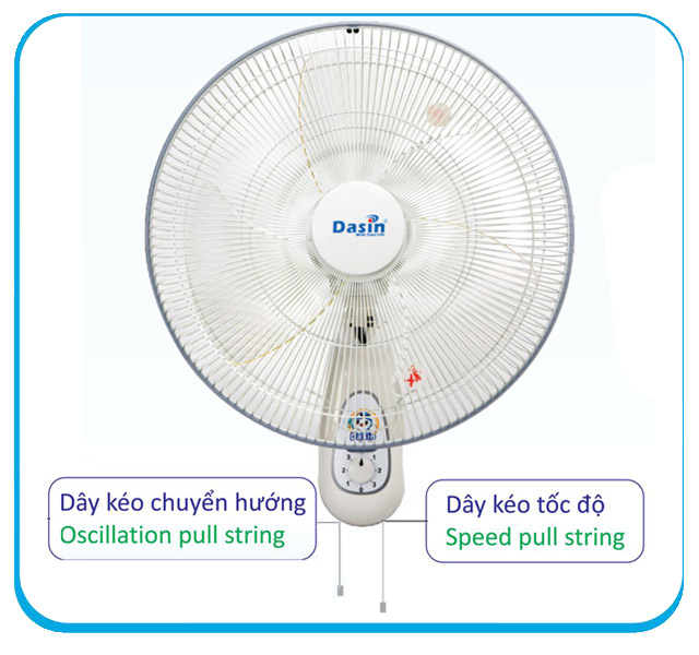 Quạt công nghiệp treo tường Dasin DWL-1640