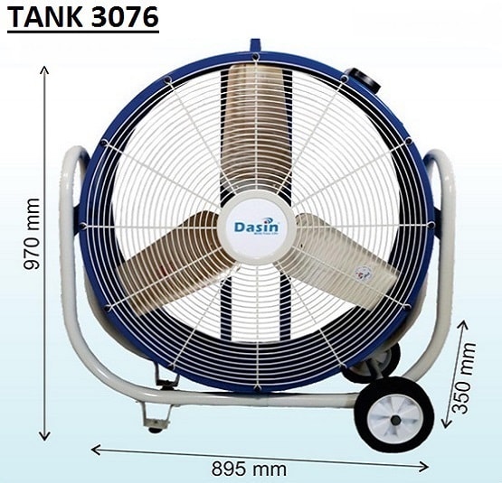 Quạt sàn công nghiệp Dasin-TANK-3076