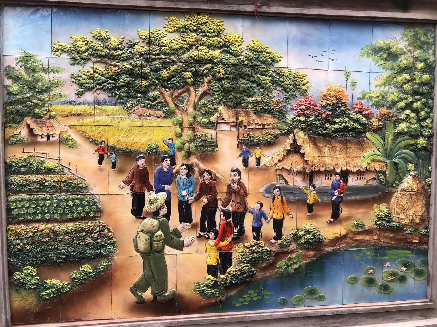 TRANH PHÙ ĐIÊU-TRANH GỐM TRẦN HÙNG