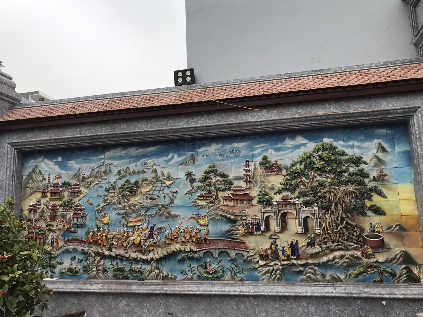 Những mẫu tranh Vinh Quy Bái Tổ-Tranh gốm Trần Hùng