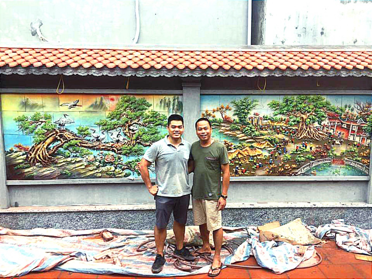 Tranh tường mosaic - Tranh ốp tường gốm sứ nghệ thuật