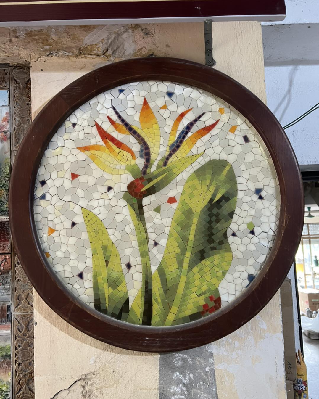 TRANH MOSAIC HOA THIÊN ĐIỂU