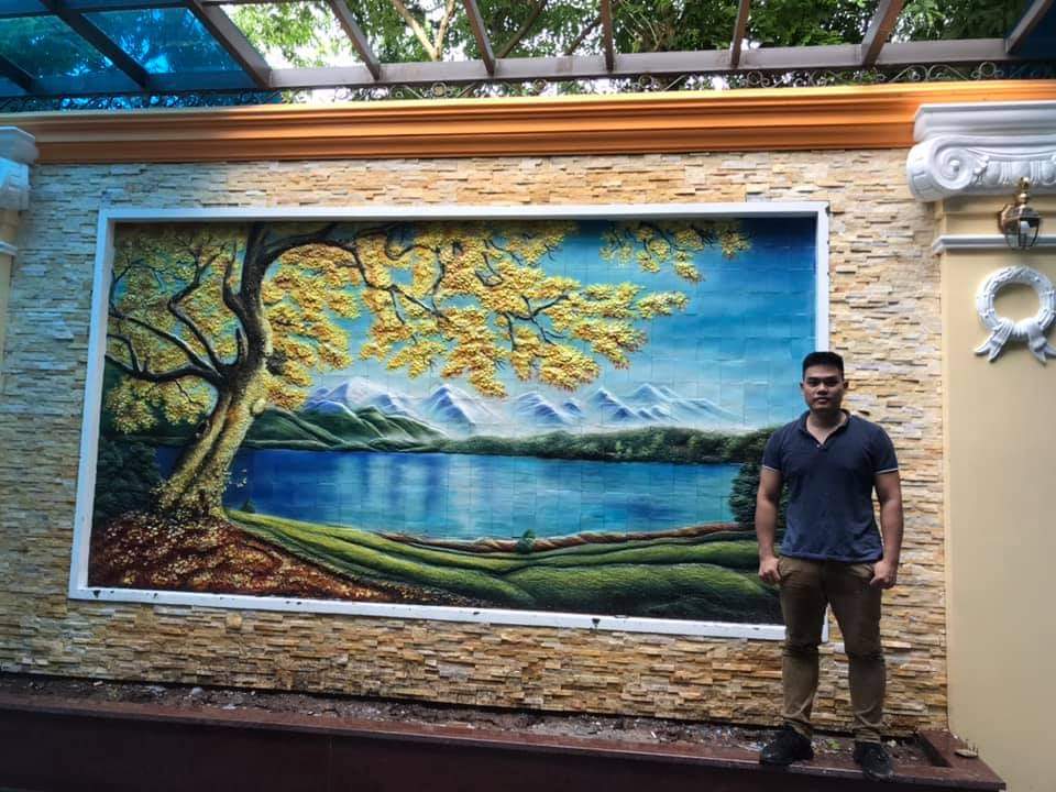 TRANH MOSAIC PHONG CẢNH QUÊ HƯƠNG
