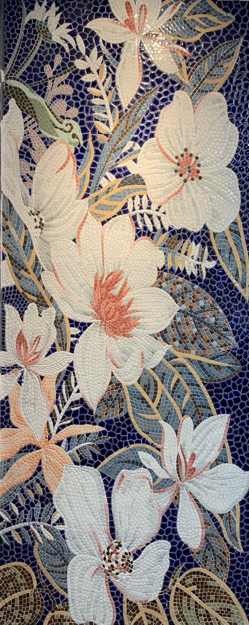 TRANH MOSAIC HOA MỘC LAN