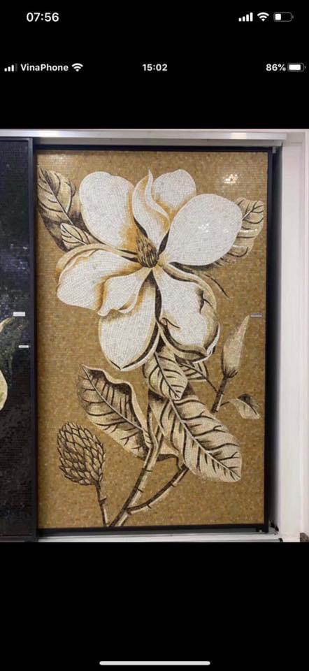 TRANH MOSAIC HOA MỘC LAN
