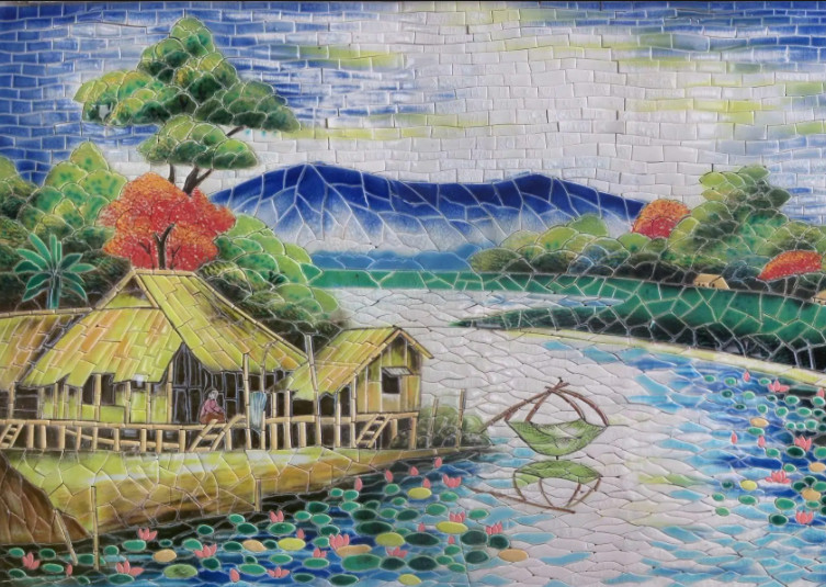 MOSAIC TRANH LÀNG QUÊ