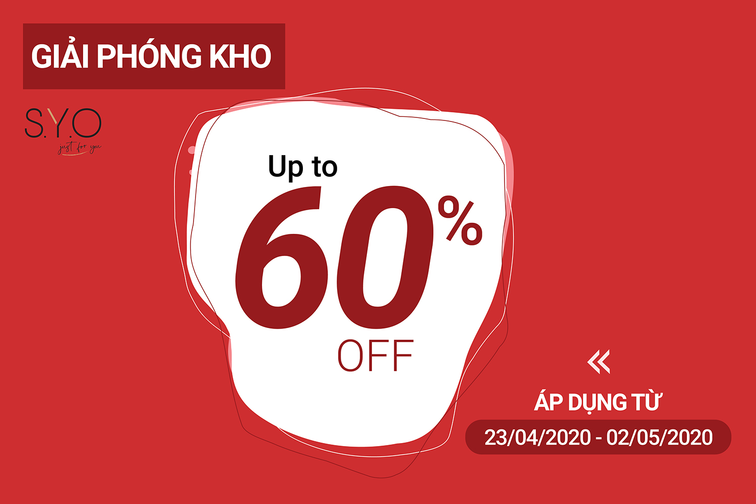 Giải Phóng Kho Sale Up To 60% Syo.Vn