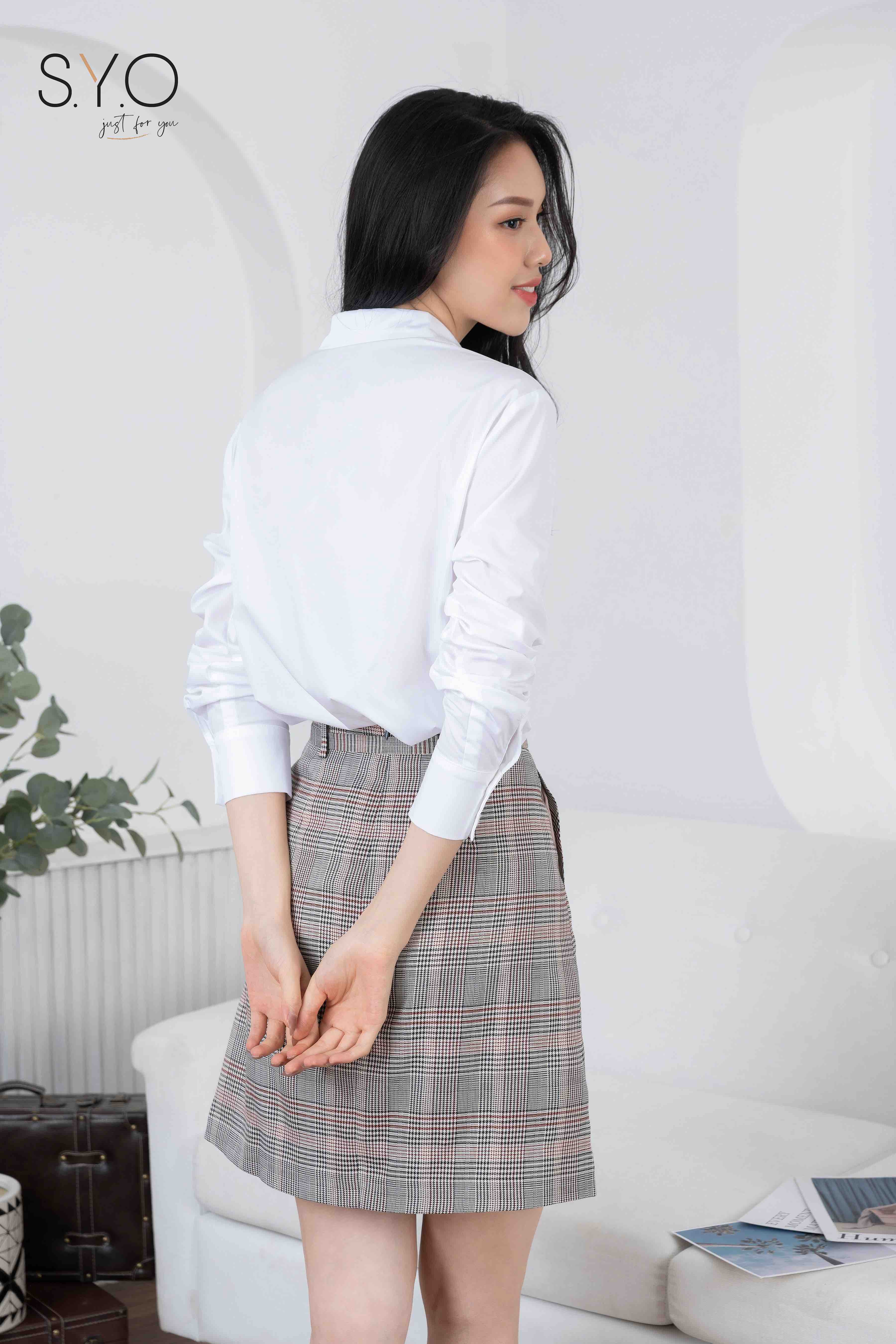 Chân Váy Dạ Dài Kẻ Sọc Caro Midi Caro Skirt Tôn Dáng Đứng Phong Cách Retro  Hàn Quốc | Shopee Việt Nam