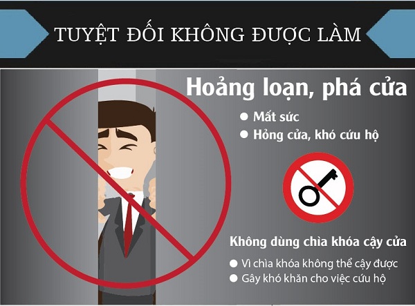 Nếu bất ngờ bạn bị kẹt trong thang máy hãy áp dụng những điều sau