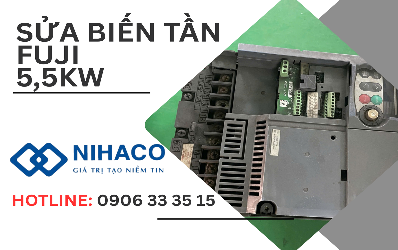 Sửa biến tần Fuji 5,5kw  lỗi mạch đo lường dòng điện
