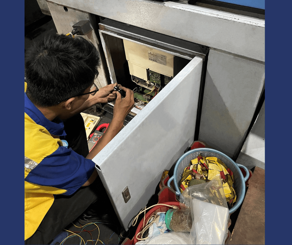 DỰ ÁN: SỬA CHỮA BIẾN TẦN CHO MÁY ÉP NHỰA TẠI THUỶ NGUYÊN, HẢI PHÒNG