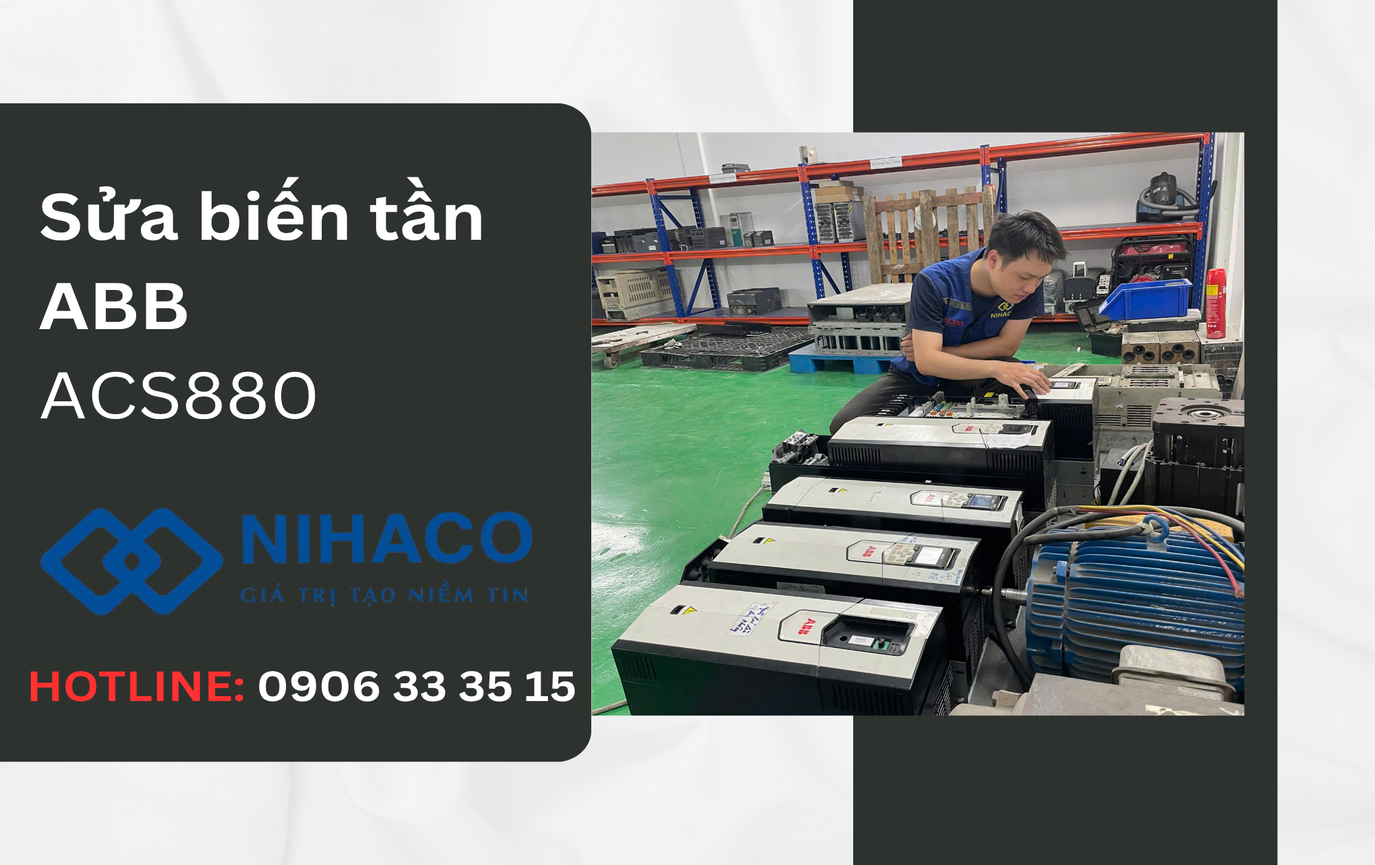 Sửa biến tần ABB ACS880 chết công suất đầu vào và đầu ra