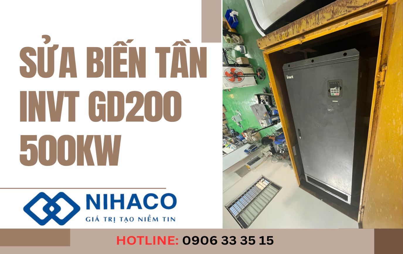 Sửa biến tần 500KW INVT GD200 lỗi mạch nguồn