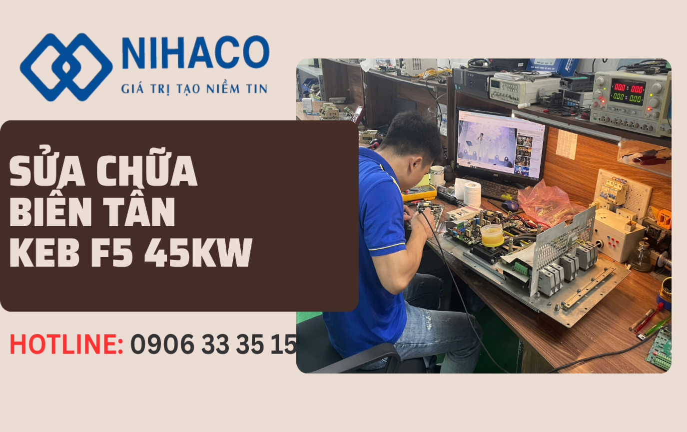 Sửa biến tần KEB F5 lỗi encoder trên khiển tại Hải Phòng
