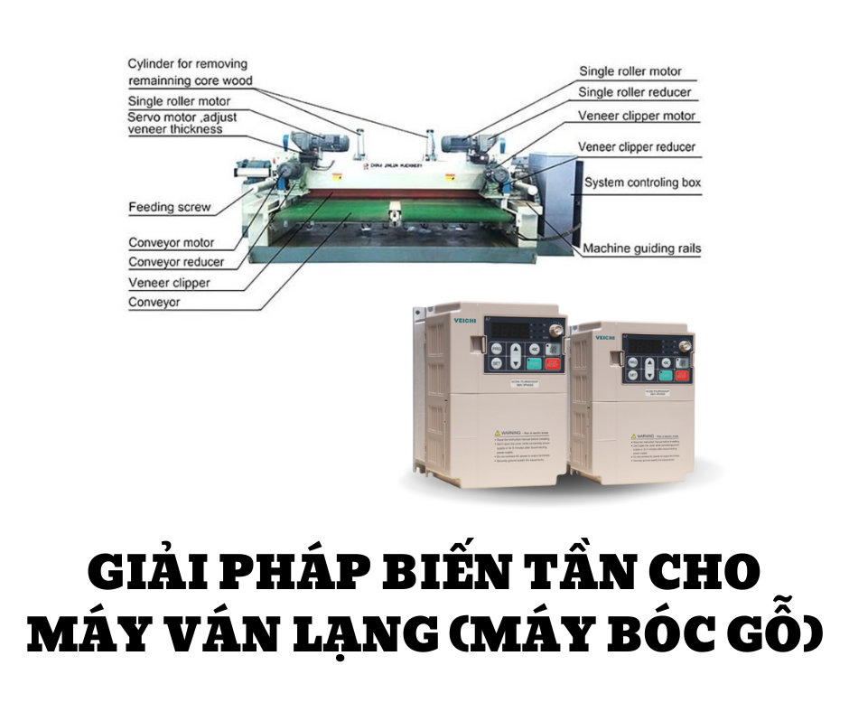 GIẢI PHÁP BIẾN TẦN CHO MÁY VÁN LẠNG (MÁY BÓC GỖ)