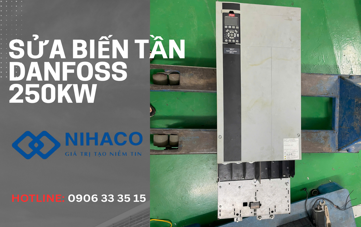 Sửa biến tần 250KW Danfoss FC-102 lỗi thấp áp DC